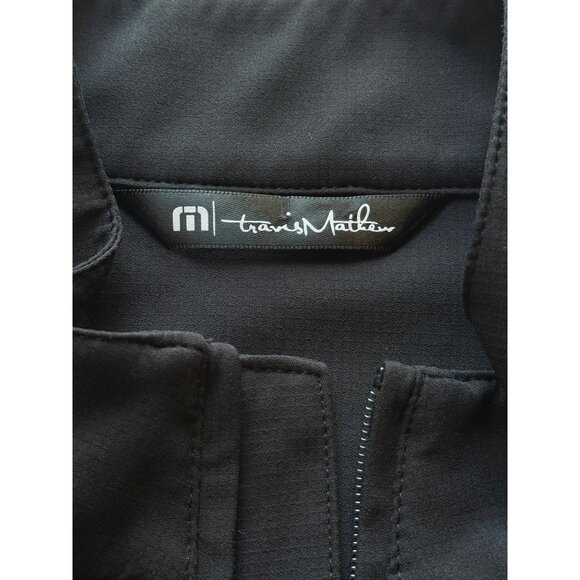 Travis Mathew Black Full-Zip Jacket Performance Golf Mens Size S - Picture 2 of 9